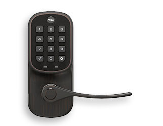 Smart Keypad Lever in Oil Rubbed Bronze